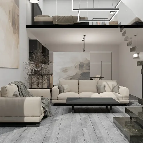 Lafour 20x120 Matte Ceramic Tile dark gray