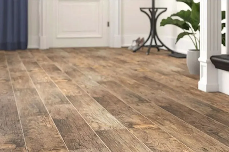 Wood-look ceramic tiles