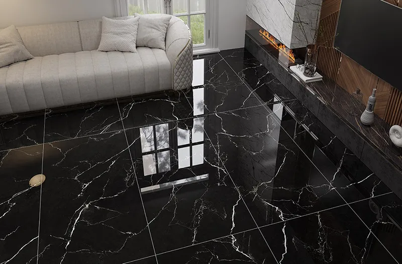 Stone-look ceramic tiles