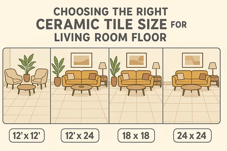 Choosing the Right Ceramic Tile Size for Living Room Floor