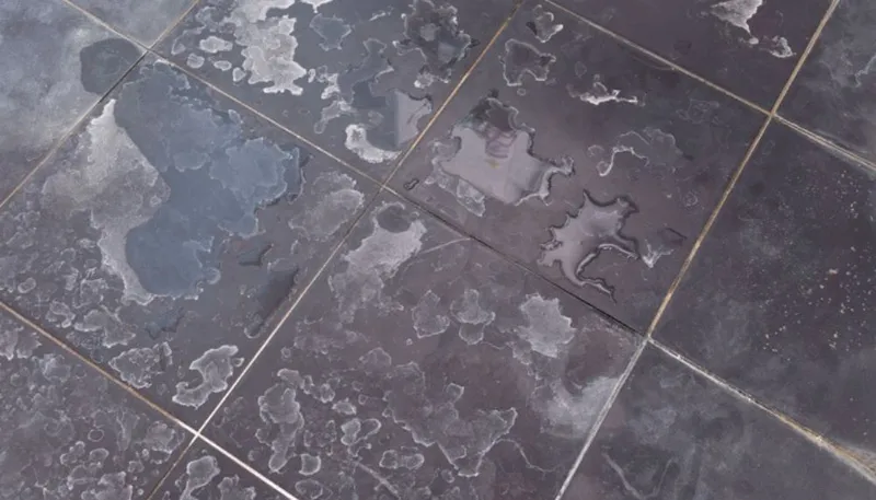 how to remove water stains from ceramic tiles?