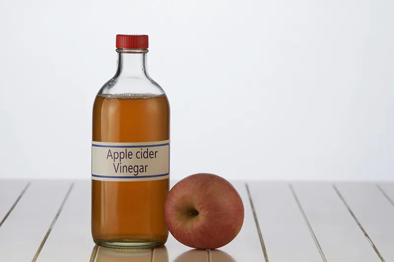 Apple cider vinegar for cleaning Grout stain from ceramic tiles