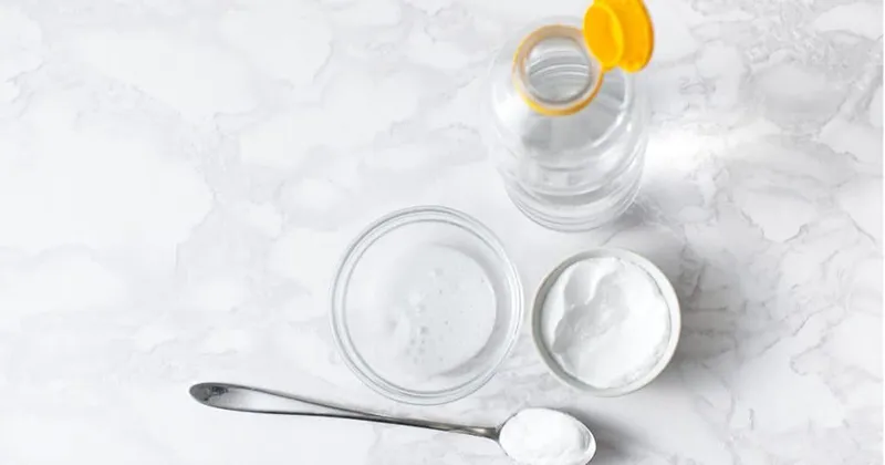 Hydrogen Peroxide and Baking Soda for cleaning Grout stain from ceramic tiles