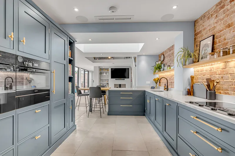 Rectangular ceramic tiles, from classic subway styles to large planks, offer elegant and adaptable flooring options for modern and traditional kitchens alike.