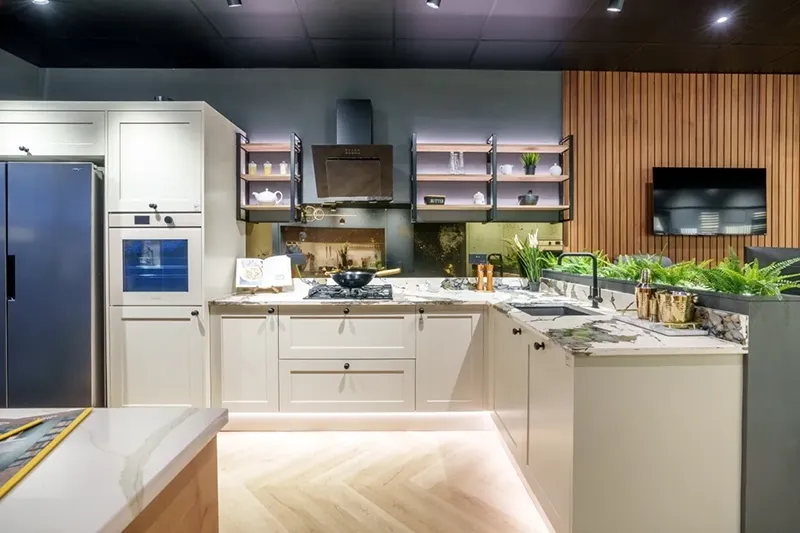 Ceramic tiles bring unmatched design versatility, allowing your kitchen floor to perfectly complement any style from rustic to modern.