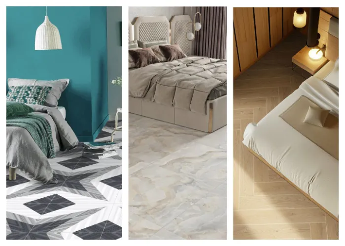 Types of bedroom ceramic tiles