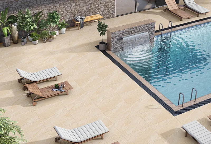 Beige Porcelain Ceramic Tiles for the Yard