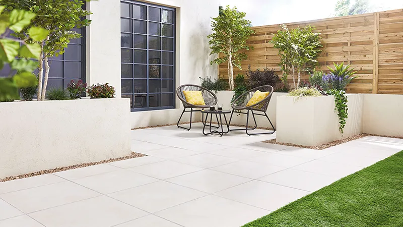 White Porcelain Ceramic Tiles for the Yard